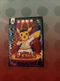 Elvis (Pikachu) #163 - Wave Holo - Electric Pikachu Cosplay - Pokemon - Image 1