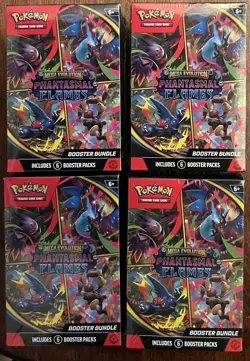 Pokemon TCG Phantasmal Flames Booster Bundle Box Lot of 4 IN HAND SHIPS TODAY - Image 1