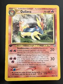 Quilava 1st Ed. Pokemon Neo Genesis #47/111 WOTC Vintage - LP - Image 1