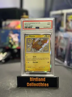 Pokemon Paldean Fates Shiny Rare Pikachu #131 PSA 9 - Image 1