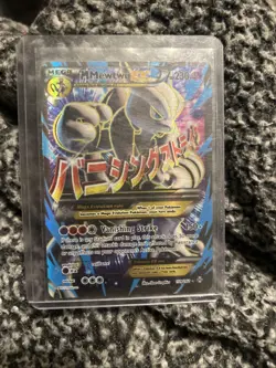 Pokemon XY Breakthrough Mega Mewtwo EX Rare Ultra Full Art 159/162 2015 - Image 1