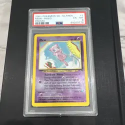 Pokemon Mew 1/18 Southern Islands Holo Promo PSA 6 2001 English TCG - Image 3