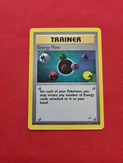 Pokemon: Energy Flow #122/132 Gym Heroes 2000 WOTC Vintage Non-holo - NM - T145 - Image 1