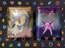 Lot Of 2 Pokemon TCG 2024 Q1 Stacking Tin W/3 Booster Packs Sealed - Image 5