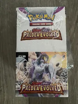 Pokemon TCG Paldea Evolved Half Booster Box Brand New UNSEALED (18 Packs) - Image 1