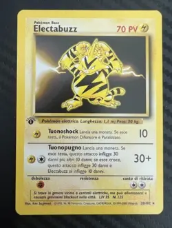 Pokemon TCG 1st Ed Electabuzz Italian 20/102 Base Set Non-Holo US Seller VLP - Image 1