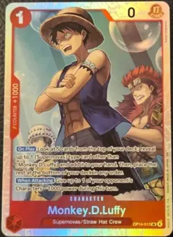 One Piece The Azure Sea's Seven Super Rare Card OP14-013 Monkey D Luffy - Image 1