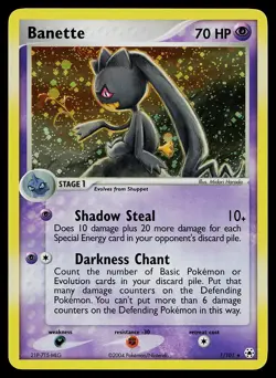 Pokemon Card - Banette Hidden Legends 1/101 Holo Rare - Image 1