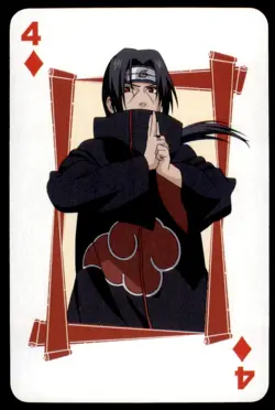 2007 Naruto Shippuden Shonen Jump Itachi Uchiha Poker Card #4 - Image 1