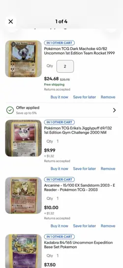 Old Pokemon Cards SPECIAL LISTING 100 Cards & NEW CARD GUARD BINDER 💫 - Image 1