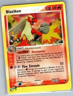 Blaziken 3/109 Reverse Holo EX Battle Stadium - Pokemon Card - NM - Image 1
