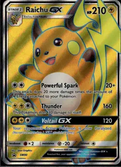 Raichu GX - Promo SM Promos SM90 Lightning Holo Pokemon Card TCG - Image 1