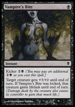 Vampire's Bite -Foil Medium Play MTG Zendikar - Image 1
