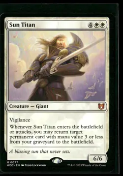 2023 Magic: The Gathering - Wilds of Eldraine Sun Titan - Image 1