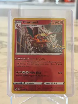 Charizard Holo Rare Pokemon GO 010/078 Reverse Holo - NM Pokemon TCG Card - Image 1