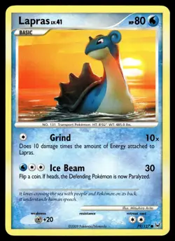 LAPRAS - 79/127 Common Platinum Pokemon LP - Image 1