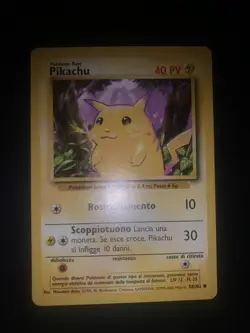 carta pokemon Pikachu ita Comune set base 58/102 italiana - Image 1