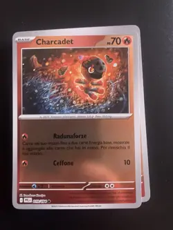 Carta Pokemon 019/094 Charcadet Reverse Holo Fiamme Spettrali Ita Italiano - Image 1