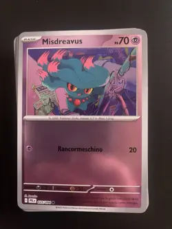 Carta Pokemon 035/094 Misdreavus Reverse Holo Fiamme Spettrali Ita Italiano - Image 1