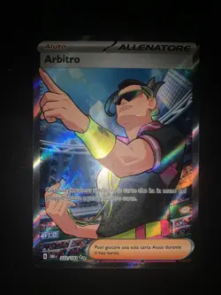 Carta Pokemon Arbitro Full Art Rivali Predestinati Ita Italiano 222/182 - Image 1
