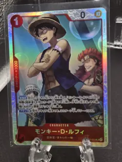 ONE PIECE Card Game Japanese Monkey D. Luffy OP14-013 SR The Azure Sea's Seven - Image 1