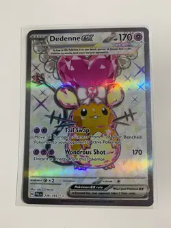 Dedenne ex 239/193 Paldea Evolved Terra Full Art Ultra Rare Pokemon Card New - Image 1