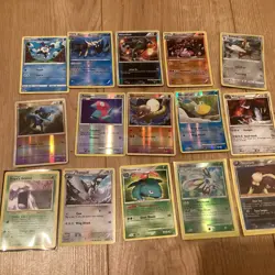 Joblot Of Mid Era Vintage Pokemon Cards riolu mr mime samurott - Image 1