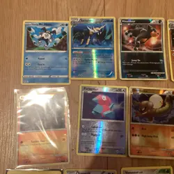 Joblot Of Mid Era Vintage Pokemon Cards riolu mr mime samurott - Image 2