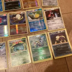 Joblot Of Mid Era Vintage Pokemon Cards riolu mr mime samurott - Image 4
