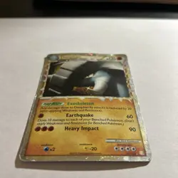 Donphan (Prime) 107/123 Heartgold & Soulsilver Holo Pokemon Card Played - Image 2