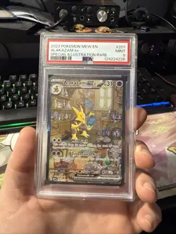 Pokemon Alakazam EX TCG Scarlet Violet-151 Holo Full Art Card 201/165 PSA 9 - Image 2