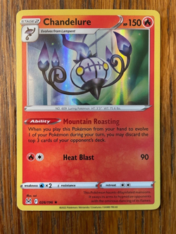 Chandelure Rare Mint Condition Holo Pokemon Card - Image 1