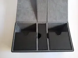 X-Large Commander Premium Double Deck Box for 200+ Sleeved TCG Cards Black - Image 2