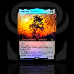 Rhys, the Evermore •Borderless Foil• Creature - Elf Warrior, Lorwyn Eclipsed ECL - Image 1