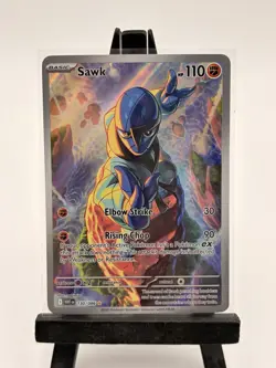 Pokemon Sawk 130/086 SV: White Flare Holo - Image 1