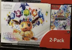 Costco Pokemon Prismatic Evolutions 2-Pack Trainer Box and Booster Bundle - Image 1