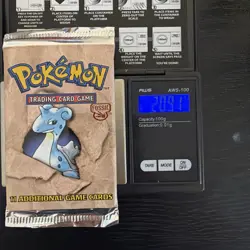 20.91g Pokemon Fossil Booster Pack Factory Sealed Lapras WOTC - Image 1