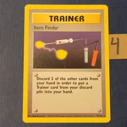 Pokemon Item Finder 74/102 Base Set Regular Lightly Played *FREE SHIPPING* - Image 1