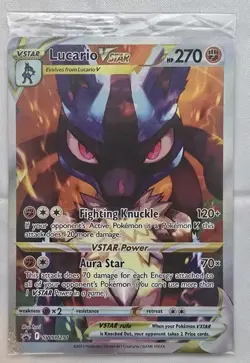 Pokemon TCG Lucario VSTAR SWSH291 Crown Zenith Promo Factory Sealed - Image 1