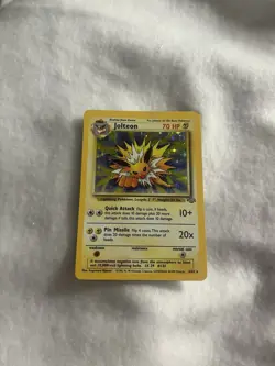 1999 Pokemon TCG - Jolteon Holo Rare Unlimited Holo Jungle 4/64 - Image 1
