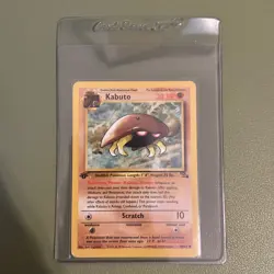 1st Edition Kabuto 50/62 - Fossil - Common - Pokemon - NM - Image 3