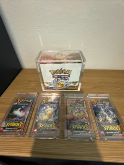 Pokemon TCG - Surging Sparks Booster Box English New Sealed & 4 Packs + Cases! - Image 2
