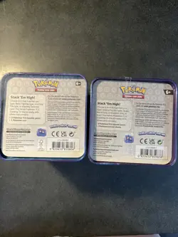 2 Pokemon TCG Dark & Psychic Stacking Tins- Factory Sealed Umbreon Espeon gengar - Image 2