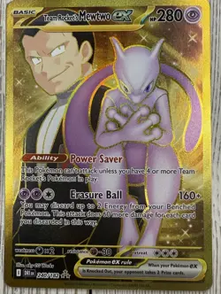 Team Rocket's Mewtwo ex - 240/182 Hyper Rare SV10: Destined Rivals Pokemon TCG N - Image 2