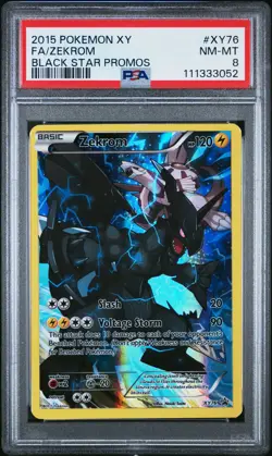 2015 POKEMON XY BLACK STAR PROMO ZEKROM #XY76 PSA 8 NEAR MINT #111333052 - Image 1