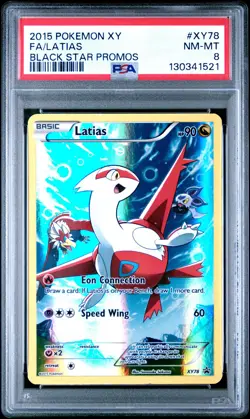 2015 POKEMON XY BLACK STAR PROMO LATIAS #XY78 HOLO PSA 8 NM #130341521 - Image 1