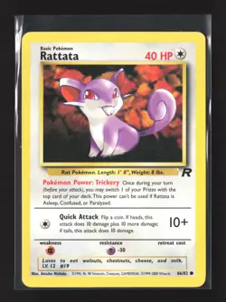 Pokemon Team Rocket #66/82 Common Rattata - Image 1