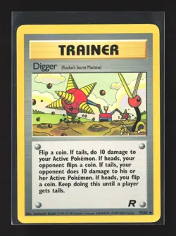 Pokemon Team Rocket #75/82 Uncommon Digger (Rocket's Secret Machine) - Image 1