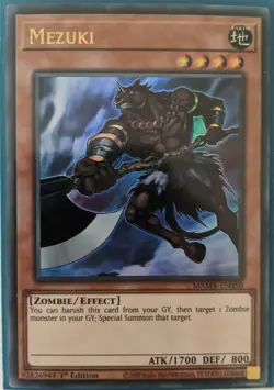 YuGiOh Mezuki Ultra Rare 1st Edition MAMA-EN050 - Image 1
