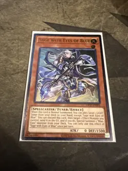 Yu-Gi-Oh Ultimate Rare OP27-EN001 Sage with Eyes of Blue-OTS NEAR MINT - Image 1